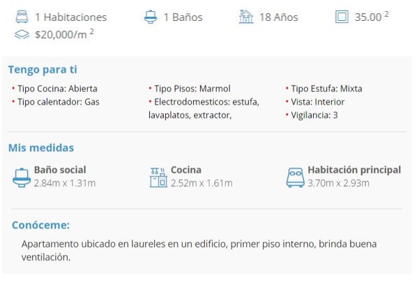 EDF. 5TA. AVENIDA APTO. 104